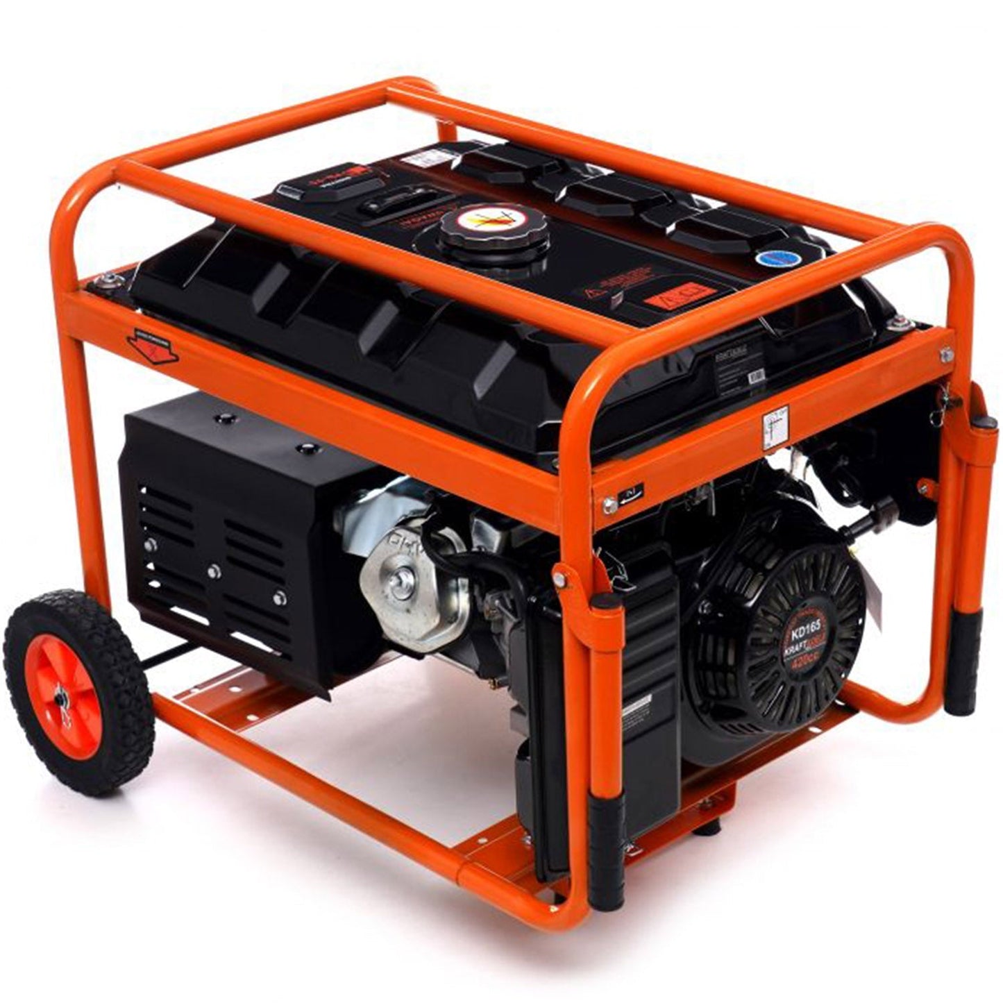 SCULESCU.RO Generator curent TRIFAZAT (380V) si MONIFAZAT (220V), KRAFT Profi K165, 15CP, stabilizator tensiune (AVR), pornire la cheie, POZA 4