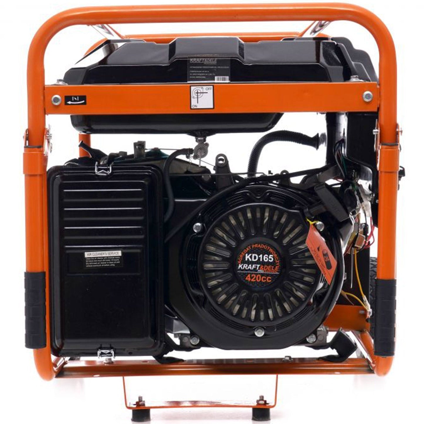 SCULESCU.RO Generator curent TRIFAZAT (380V) si MONIFAZAT (220V), KRAFT Profi K165, 15CP, stabilizator tensiune (AVR), pornire la cheie, POZA 9