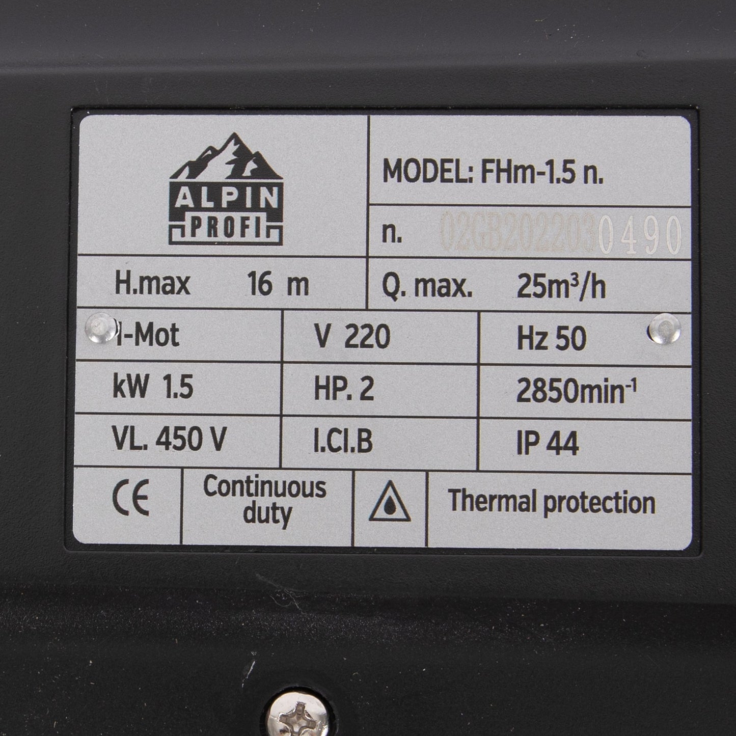 SCULESCU.RO Pompa de suprafata AP, 1500W, 2 Toli, refulare 15m, centrifugala, POZA 9