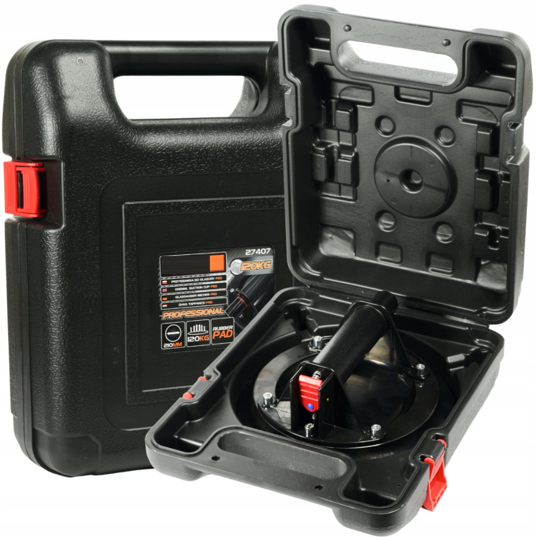 SCULESCU.RO Ventuza cu vid BLACK-SQUARE PORTONERO B27407 pentru diferite materiale, diametru 210mm, POZA 6