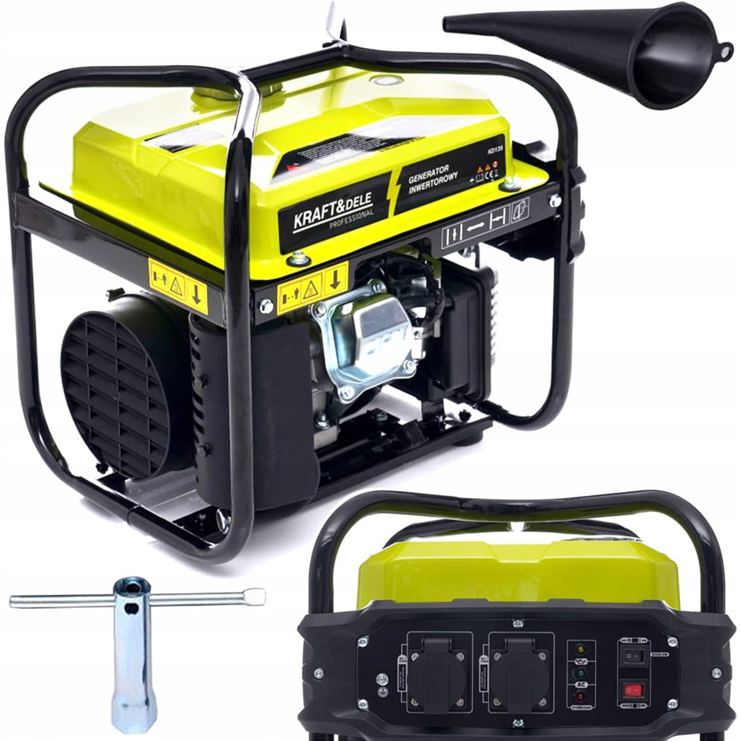 SCULESCU.RO Generator curent KRAFT Profi K135, 230V, 4CP, 4 timpi, stabilizator tensiune (AVR), POZA 12