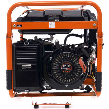 SCULESCU.RO Generator curent TRIFAZAT (380V) si MONIFAZAT (220V),  KRAFT Profi K165, 15CP, stabilizator tensiune (AVR), pornire la cheie, POZA 9