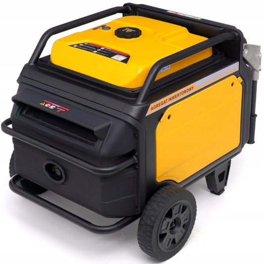 SCULESCU.RO Generator curent silentios profesional KRAFT Profi K187, 220V, 4 timpi, stabilizator tensiune (AVR), roti transport, POZA 1