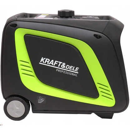 SCULESCU.RO Generator curent silentios profesional KRAFT Profi K686, 230V, 4 timpi, stabilizator tensiune (AVR), roti transport, accesorii incluse, POZA 7