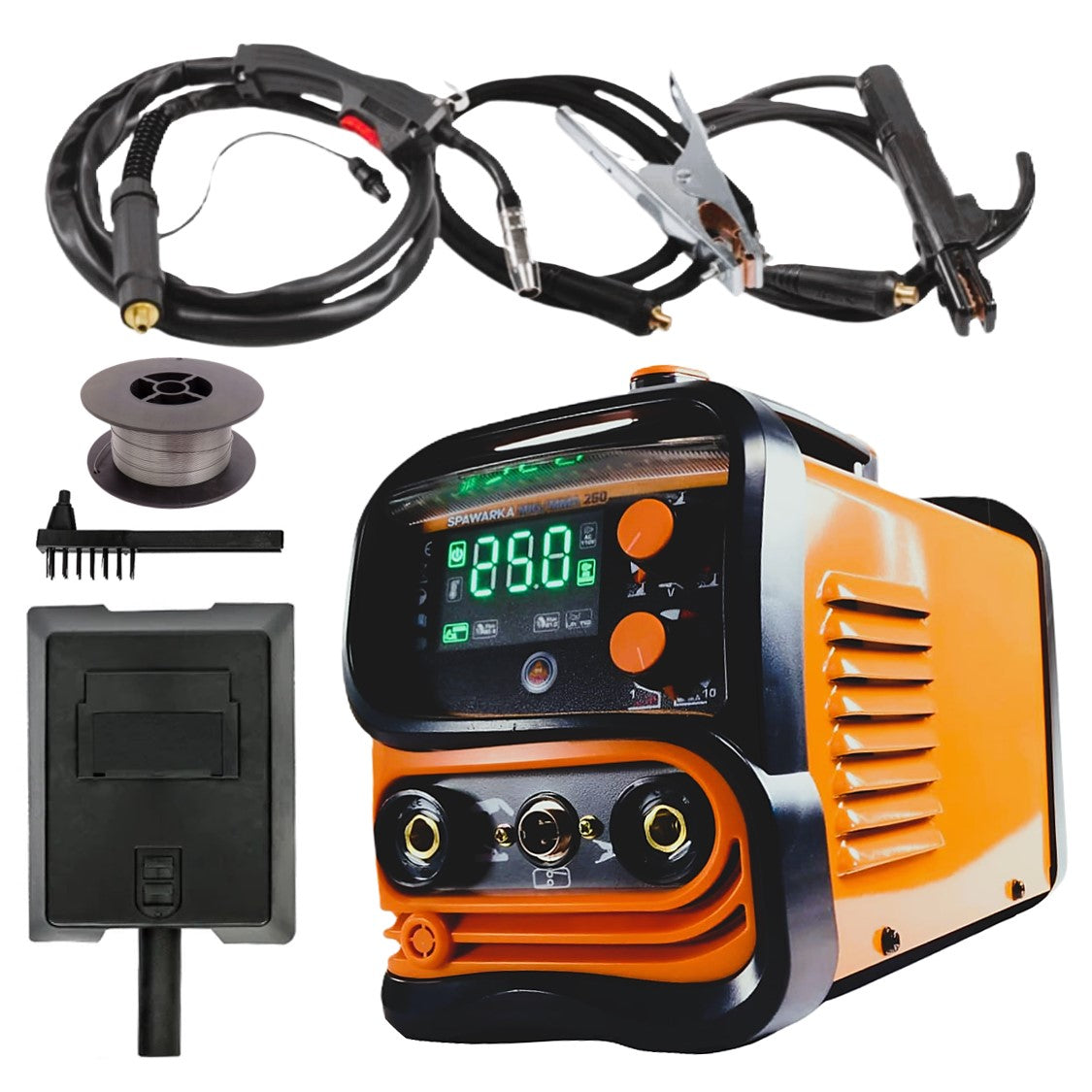 SCULESCU.RO INVERTOR SUDURA SARMA FLUX MIG-MAG 250A + MMA, BLACK-SQUARE PORTONERO B37422, functie posibilitate upgrade LIFT-TIG, Accesorii Incluse, POZA 2