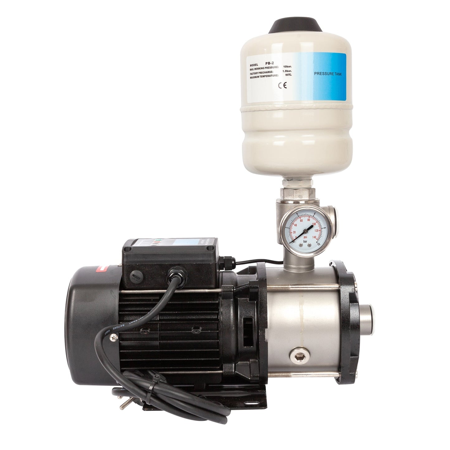 SCULESCU.RO Mini hidrofor AquaTechnica, 8L, 1 Kw, 33.3l/min, H refulare 54m, POZA 4