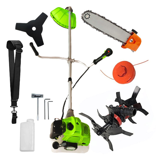 SCULESCU.RO Motocoasa pe benzina ALFA 7* PROFESSIONAL, Accesorii si 1xDisc Stea, 8CP, VERDE, PLUS CULTIVATOR-PROFI, +Cap DRUJBA, POZA 1