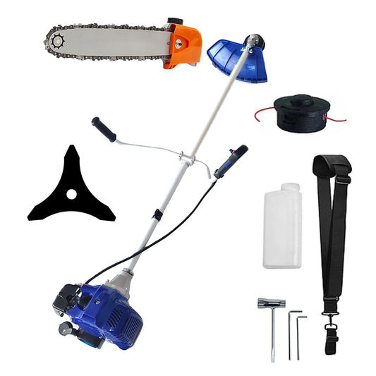 SCULESCU.RO Motocositoarea FERMIERULUI-GOSPODAR, Blue-Efficient, Accesorii si 1xDisc, ALBASTRU-3.4CP, Plus CAP DRUJBA, POZA 1