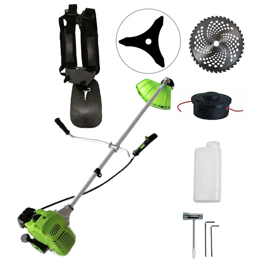 SCULESCU.RO Motocositoarea FERMIERULUI-GOSPODAR, Consum Mic, Accesorii si 2xDisc, VERDE-3.4CP, POZA 1