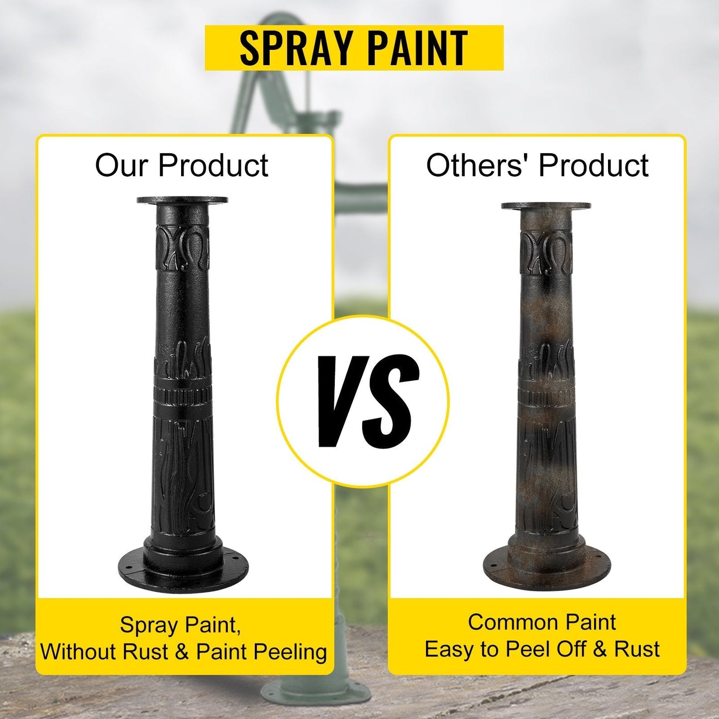 SCULESCU.RO Piedestal pentru pompa apa manuala decorativa din fonta Liderman Abisynka common, POZA 9