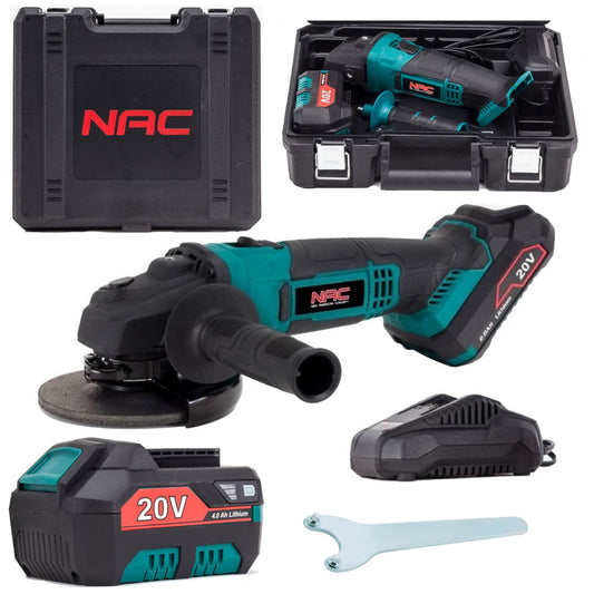 SCULESCU.RO Polizor unghiular / Flex cu acumulator NAC AGE-125-LI-B-20V, 20V, 10000RPM, POZA 1