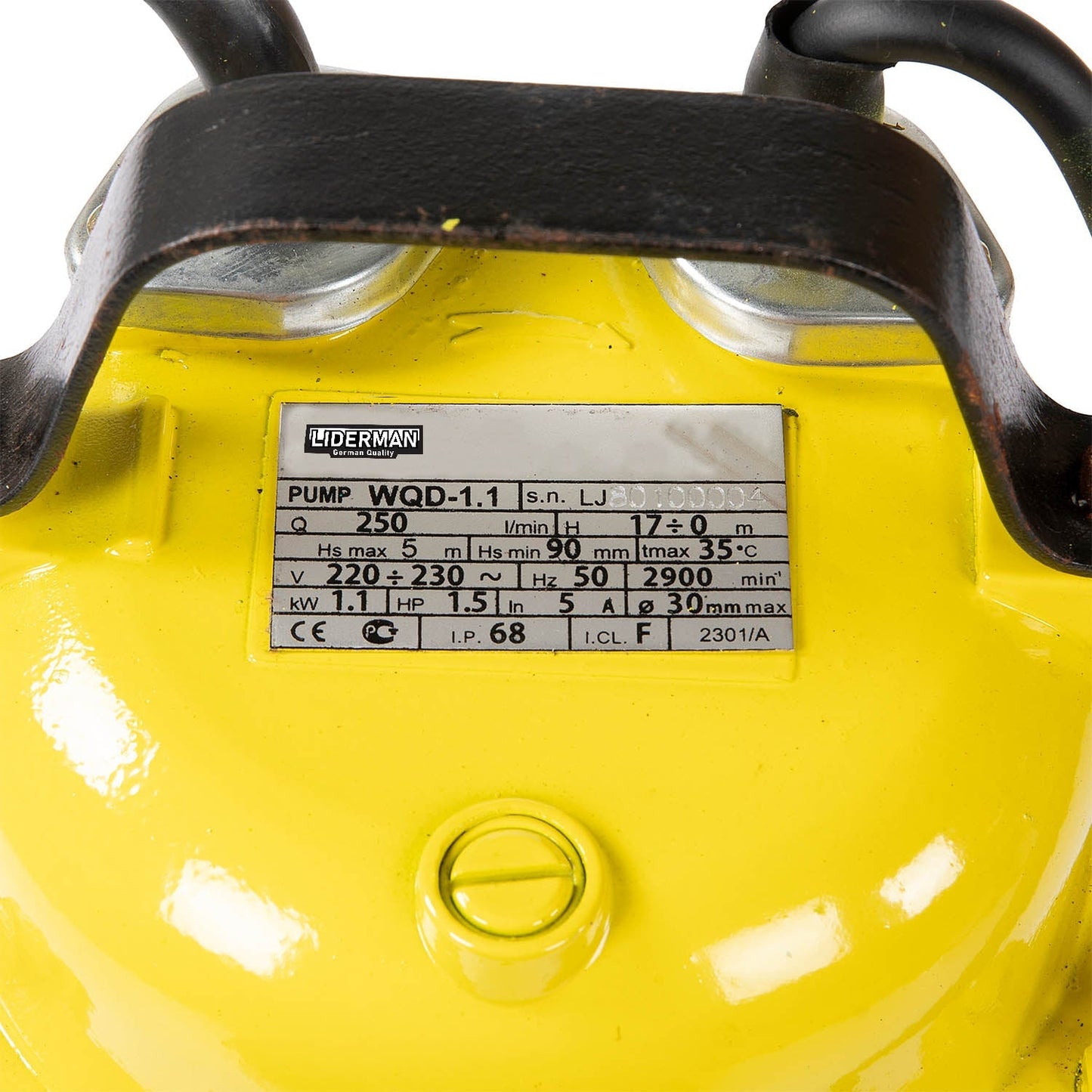 SCULESCU.RO Pompa de apa submersibila cu flotor Liderman- Maxima-WQD-1.1, 1.1 Kw, 250l/min, inaltime refulare 17m, POZA 3