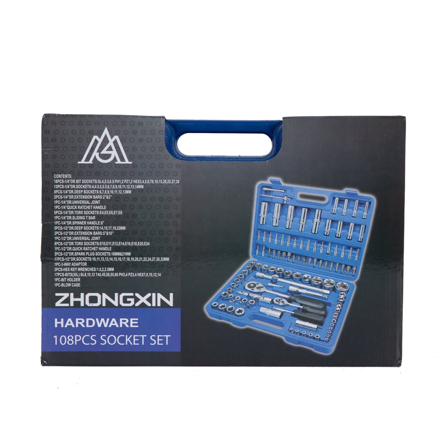 SCULESCU.RO Trusa scule Albastra BL01617, 108 bucati, valiza de transport inclusa, POZA 4