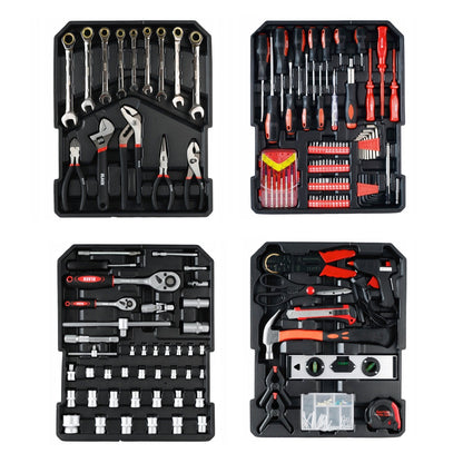 SCULESCU.RO Trusa scule BLACK-SQUARE PORTONERO B18601, 419 bucati, valiza de transport inclusa, POZA 1