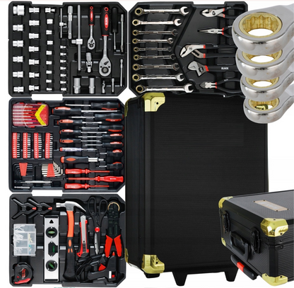 SCULESCU.RO Trusa scule BLACK-SQUARE PORTONERO B18601, 419 bucati, valiza de transport inclusa, POZA 2