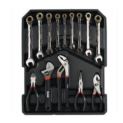 SCULESCU.RO Trusa scule BLACK-SQUARE PORTONERO B18601, 419 bucati, valiza de transport inclusa, POZA 6