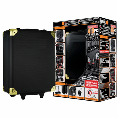 SCULESCU.RO Trusa scule BLACK-SQUARE PORTONERO B18601, 419 bucati, valiza de transport inclusa, POZA 7