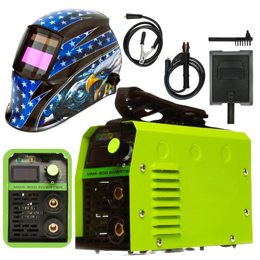 SET WeldEXPERT SUDURA CU ELECTROD, Aparat Sudura Invertor MMA-300A + Masca Automata Personalizata F-E (1862-1892)
