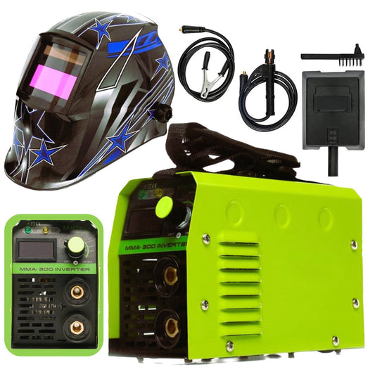 SET WeldEXPERT SUDURA CU ELECTROD, Aparat Sudura Invertor MMA-300A + Masca Automata Personalizata R-S (1862-1891)